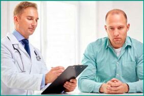 In the reception of the patient doctor