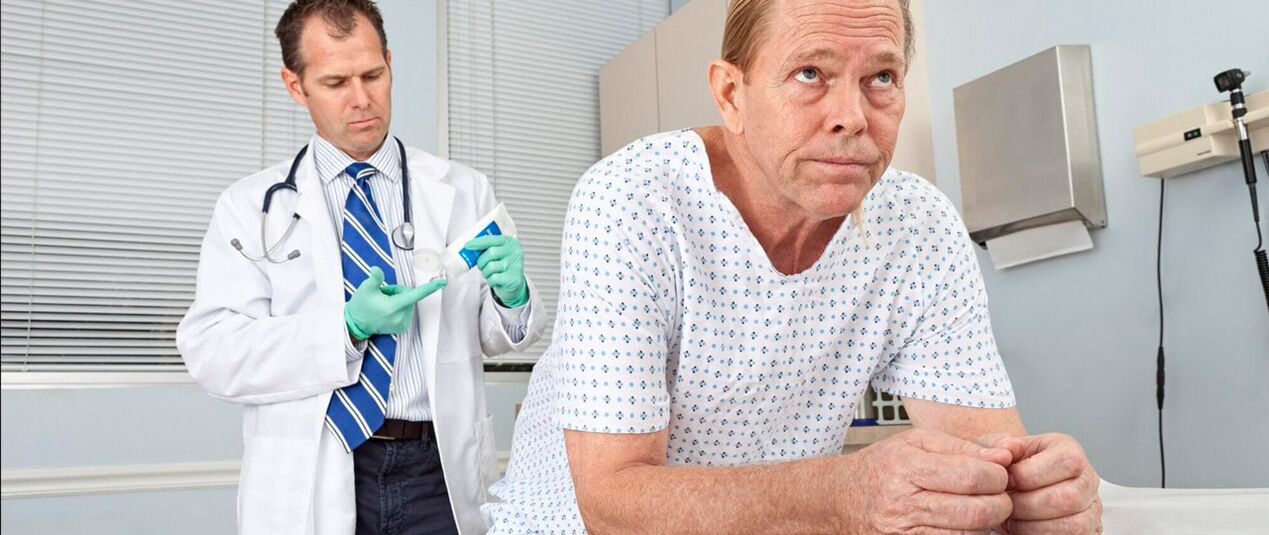 Prostatite therapy in the doctor's reception
